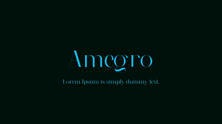 Amegro Font