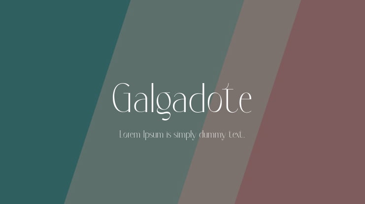 Galgadote Font