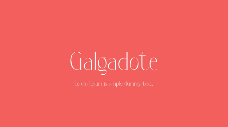 Galgadote Font