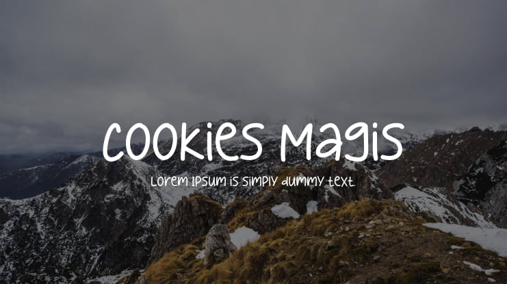 Cookies Magis Font