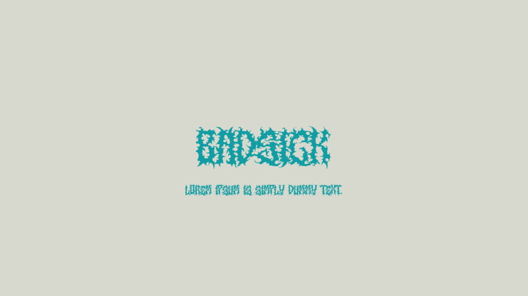 Badsick Font