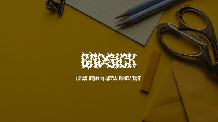 Badsick Font