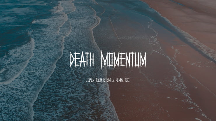 Death Momentum Font