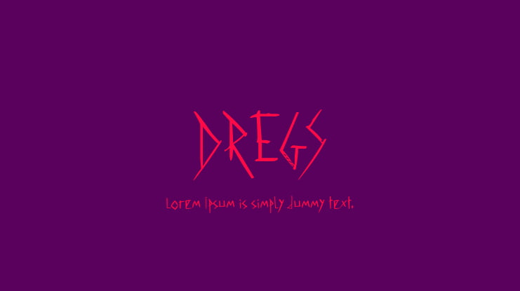 DREGS Font