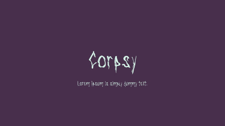 Corpsy Font Family