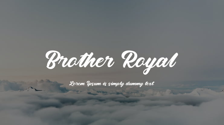 Brother Royal Font