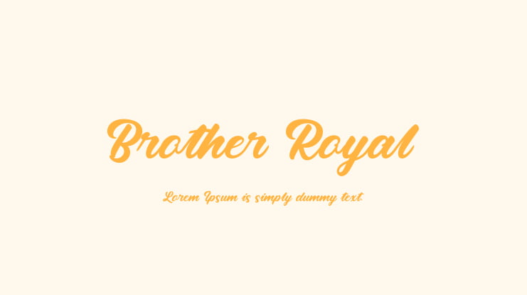 Brother Royal Font