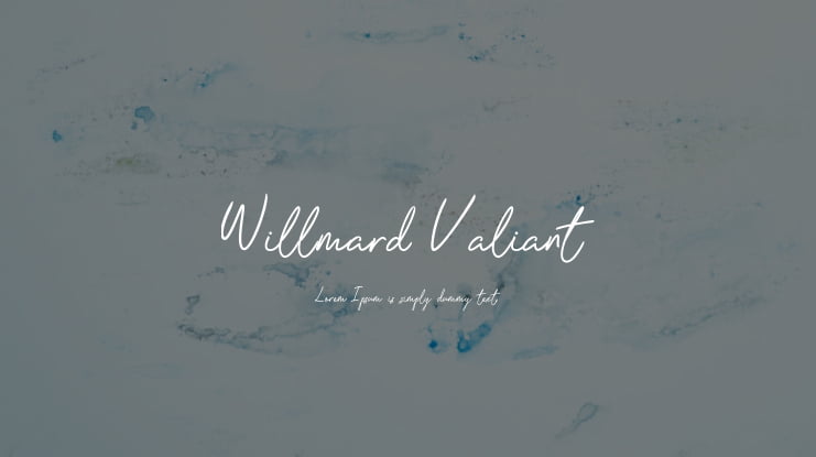 Willmard Valiant Font