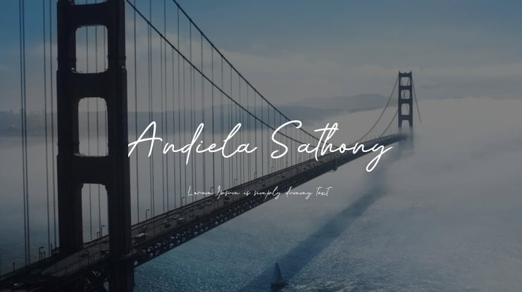 Andiela Sathony Font