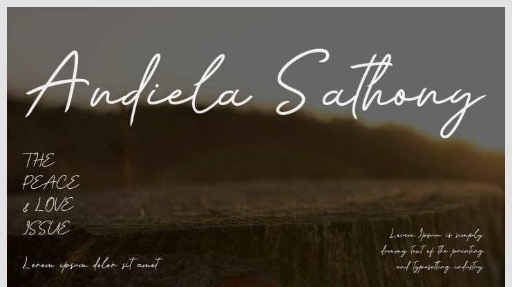 Andiela Sathony Font