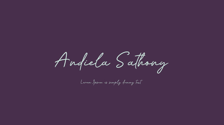 Andiela Sathony Font