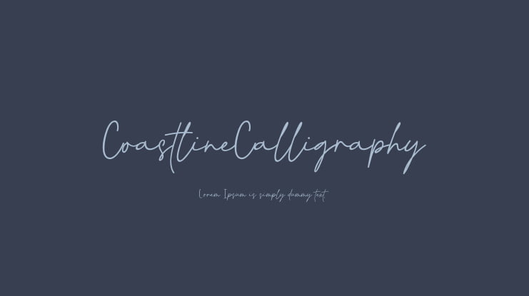 CoastlineCalligraphy Font