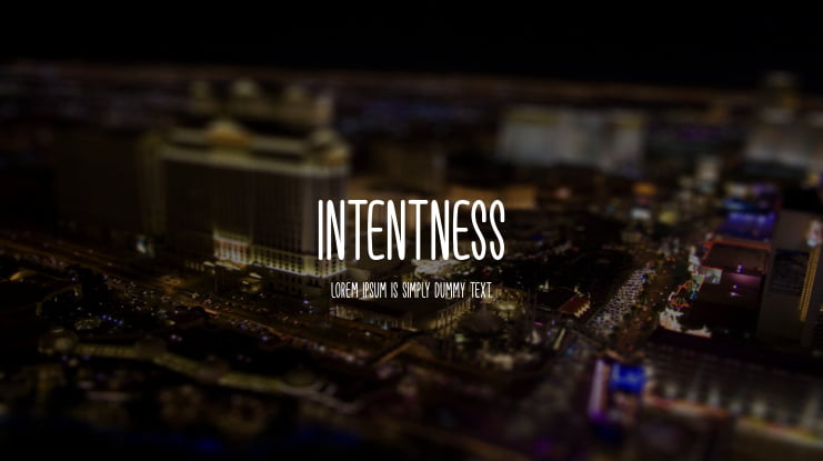 Intentness Font