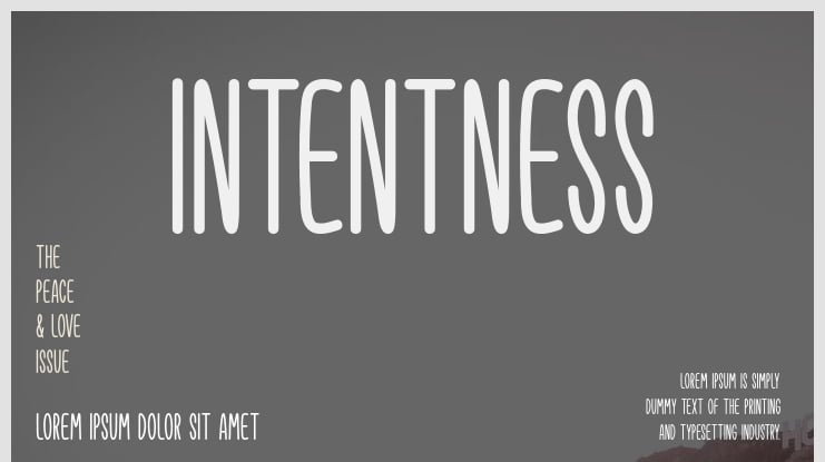 Intentness Font