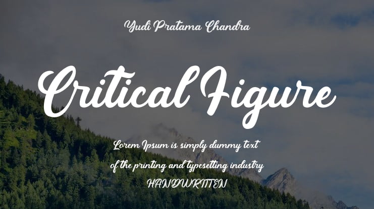 Critical Figure Font