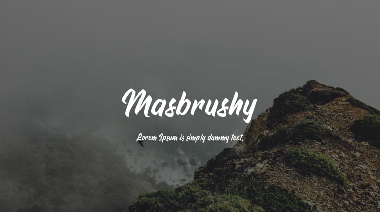 Masbrushy Font