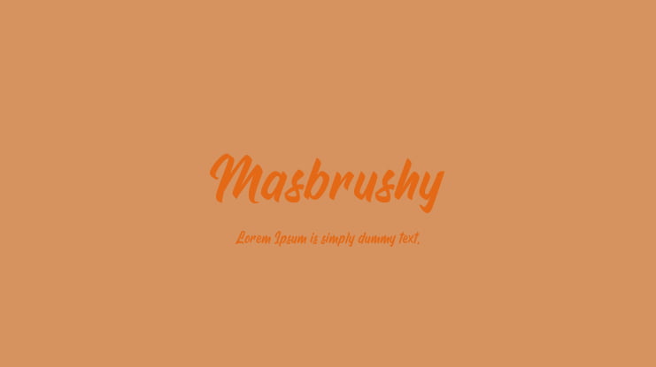 Masbrushy Font