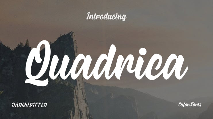 Quadrica Font