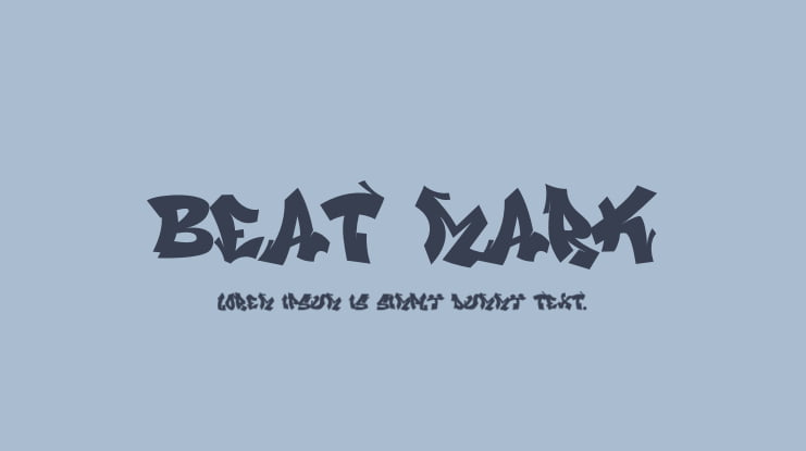 Beat Mark Font