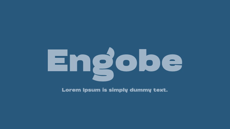 Engobe Font