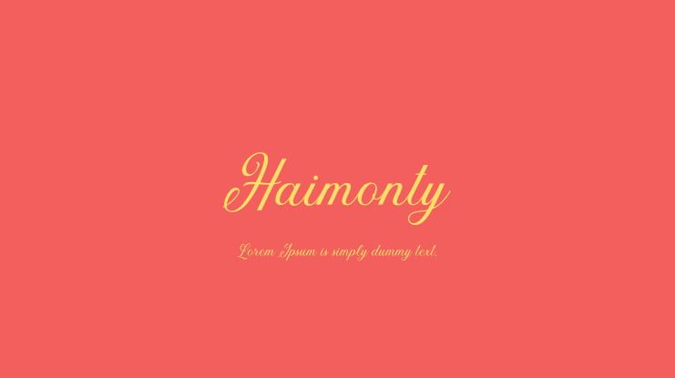 Haimonty Font