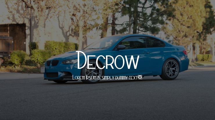 Decrow Font Family