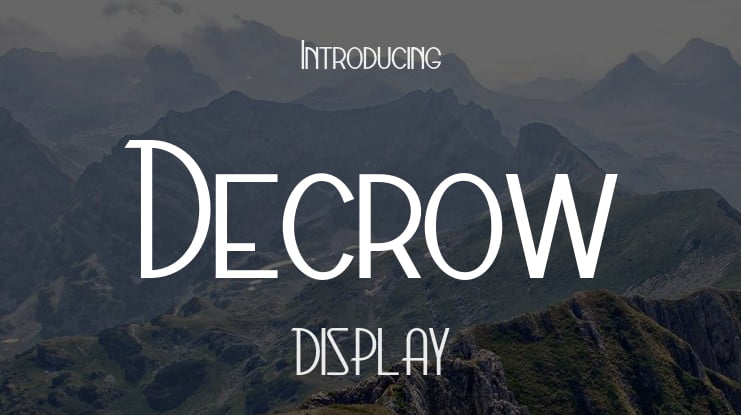 Decrow Font Family