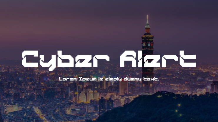 Cyber Alert Font Family