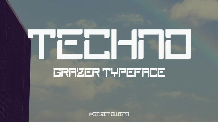 Techno Grazer Font