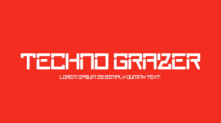 Techno Grazer Font