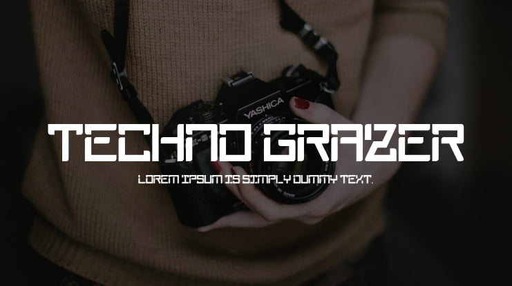 Techno Grazer Font