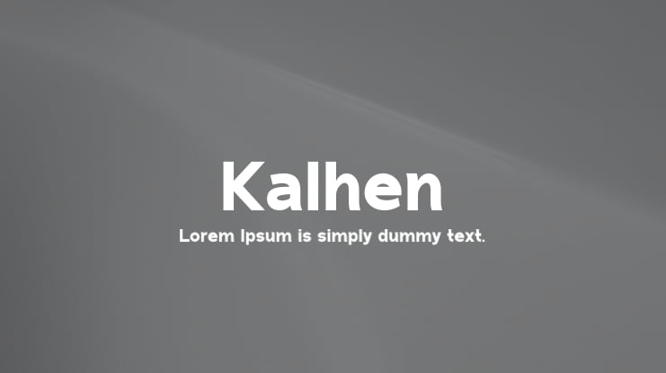 Kalhen Font