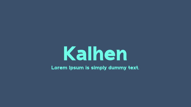 Kalhen Font