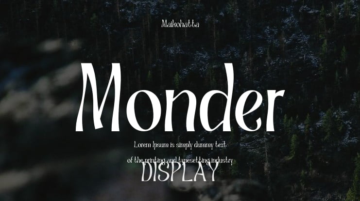 Monder Font