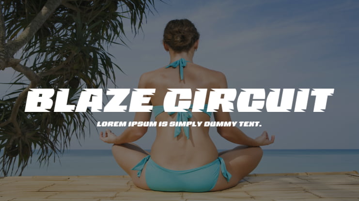 Blaze Circuit Font