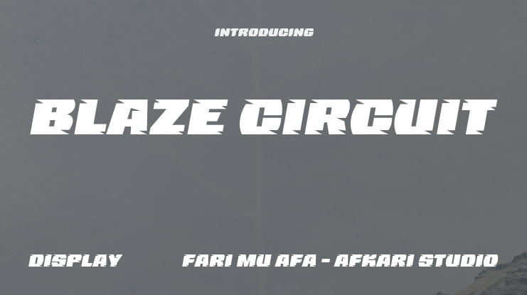 Blaze Circuit Font