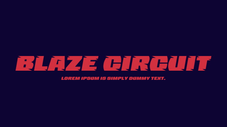 Blaze Circuit Font