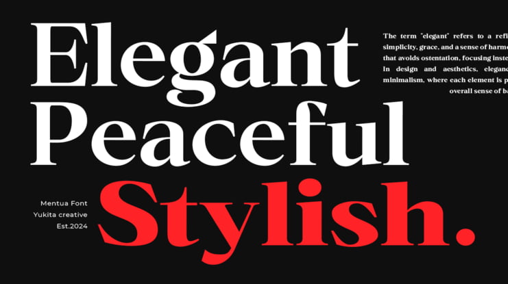 Mentua Font Family