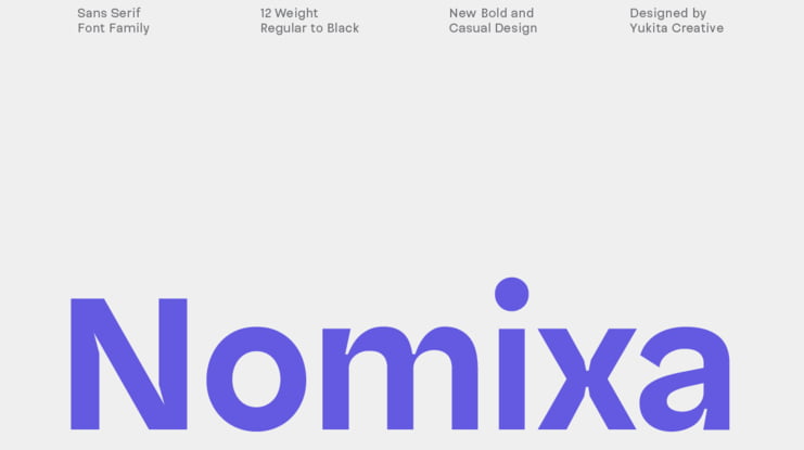 Nomixa Font Family