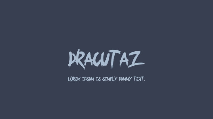 Dracutaz Font