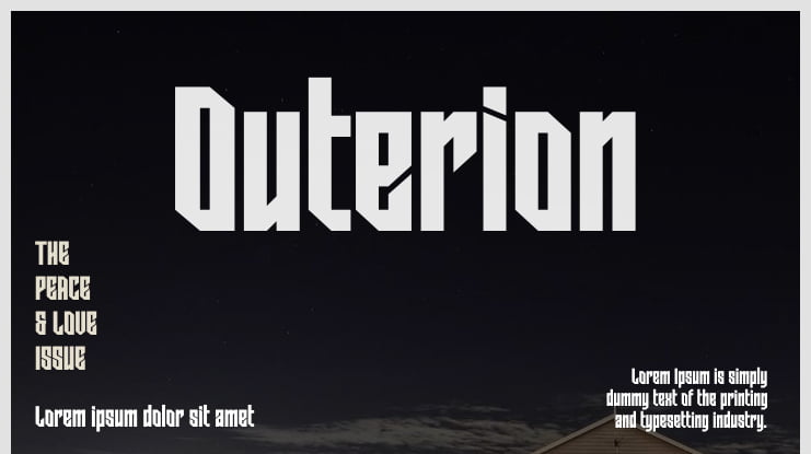 Outerion Font