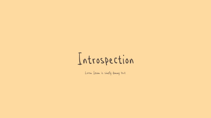 Introspection Font