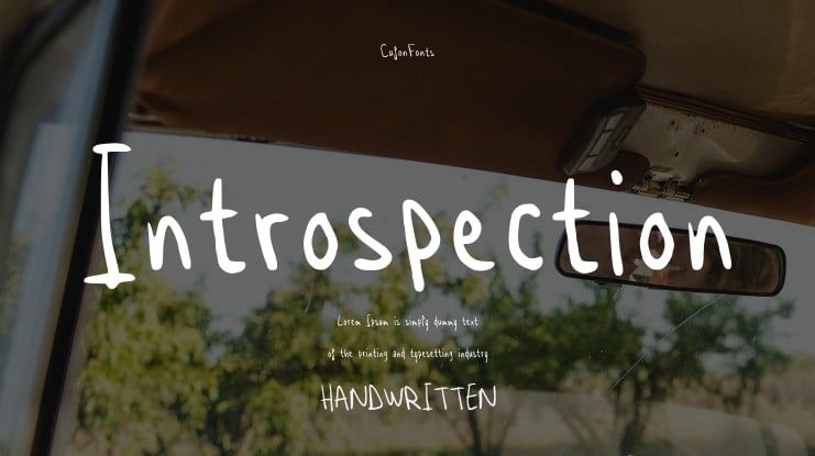 Introspection Font