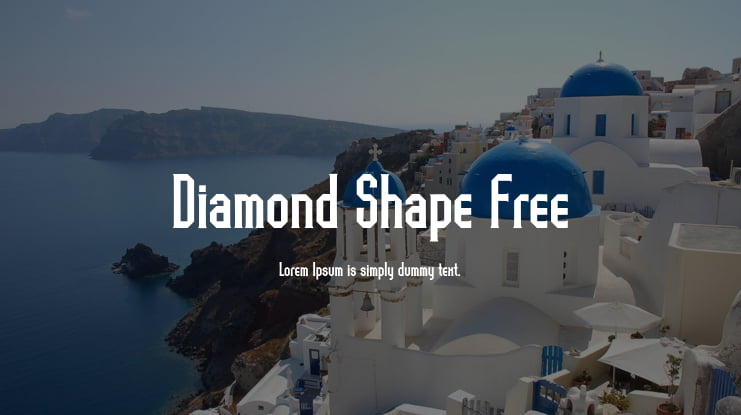 Diamond Shape Free Font