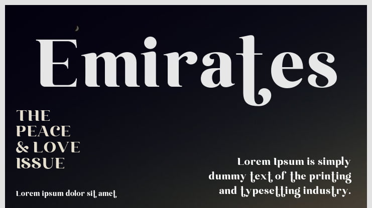 Emirates Font : Download Free for Desktop & Webfont