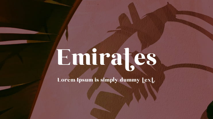 Emirates Font : Download Free for Desktop & Webfont