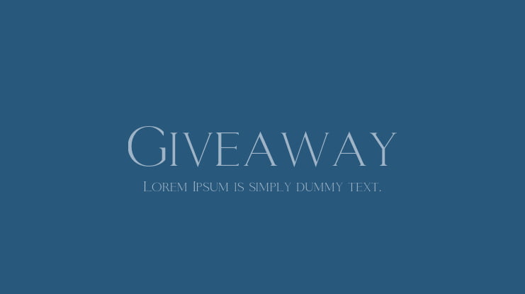 Giveaway Font