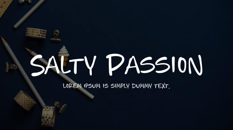 Salty Passion Font