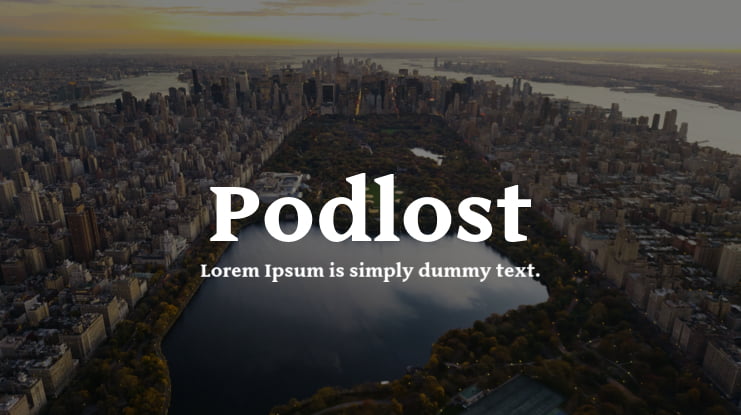 Podlost Font