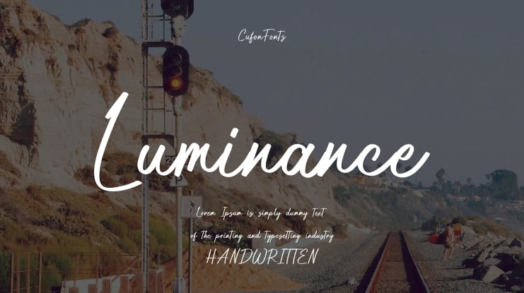 Luminance Font